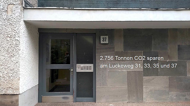 Luckeweg 31 bis 37 in Berlin-Marienfelde erhalten = 2.756 Tonnen CO2 sparen